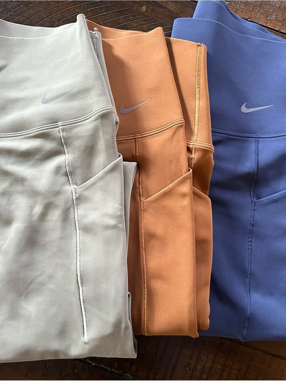 Nike Men’s Sweat Joggers in Cream, Orange, Blue